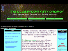 Tablet Screenshot of classroomastronomer.com